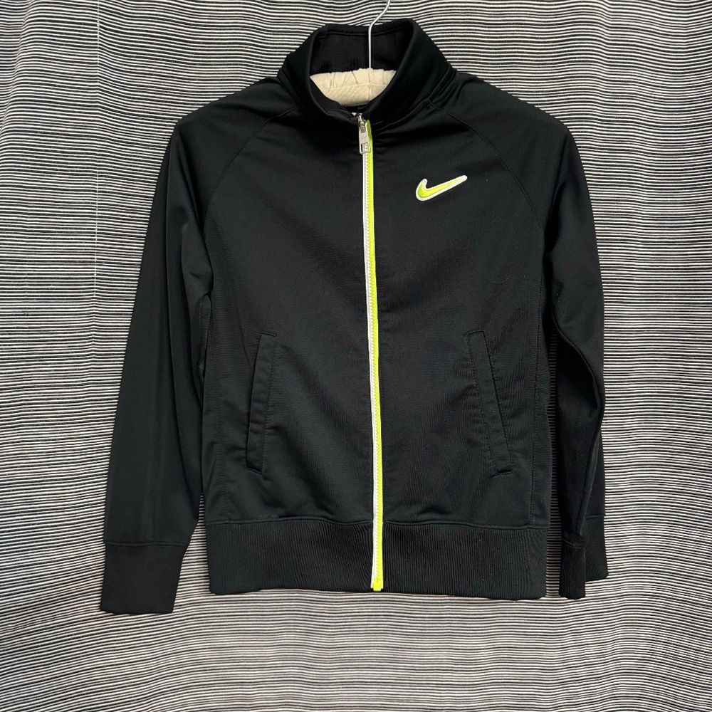Nike Kids Soft Shell Bomber Jacket Black Size Medium